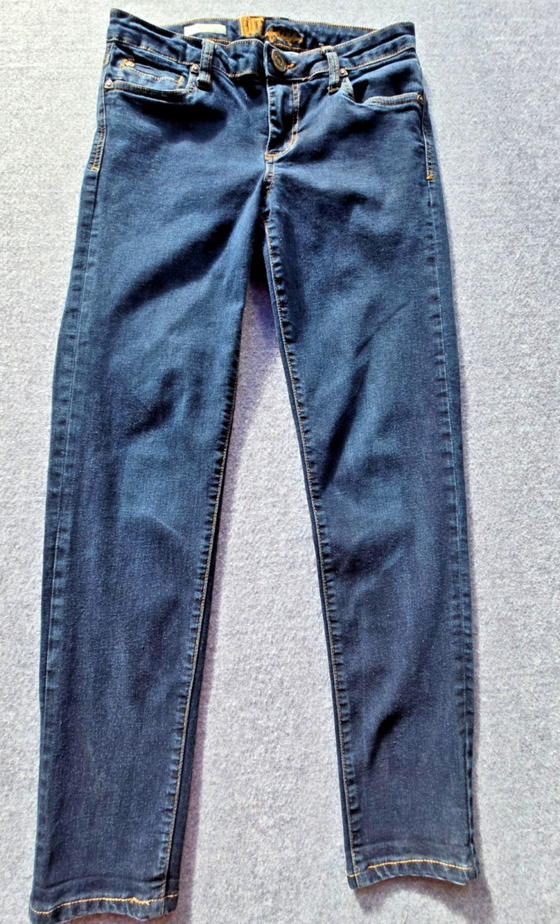 Kut from the Kloth Women's Lucille Skinny Jeans Dark Wash Size 2 (28x27)